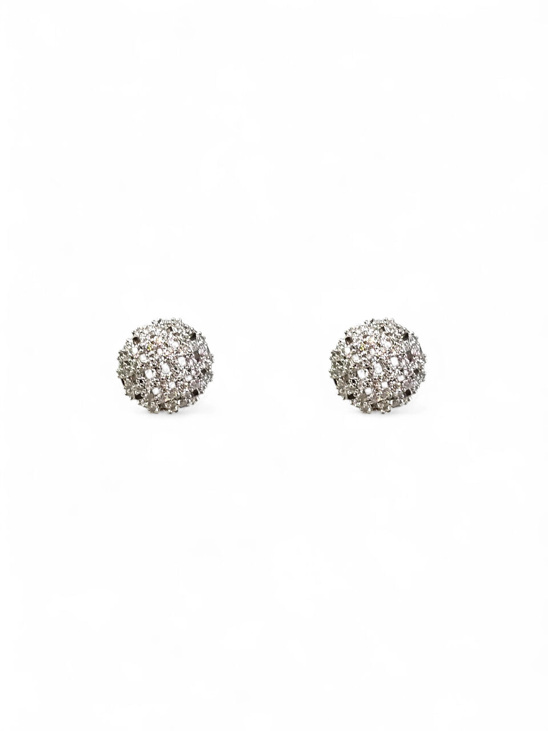 Brinco Cristal Zirconia Prata 071
