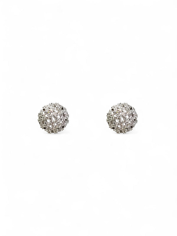 Brinco Cristal Zirconia Prata 071
