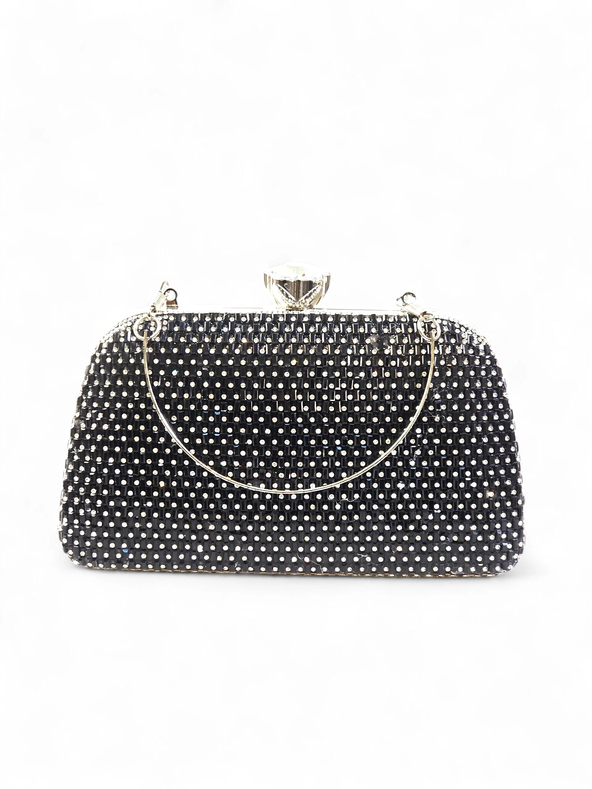 Bolsa Clutch Cristal Preto 1027