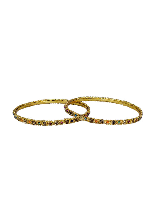 Pulseira Dourada 1001 Kit com 2