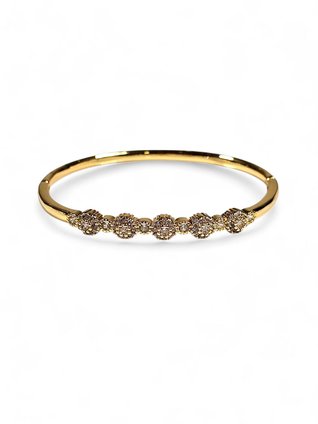 Pulseira Cristal Zirconia Dourada 023