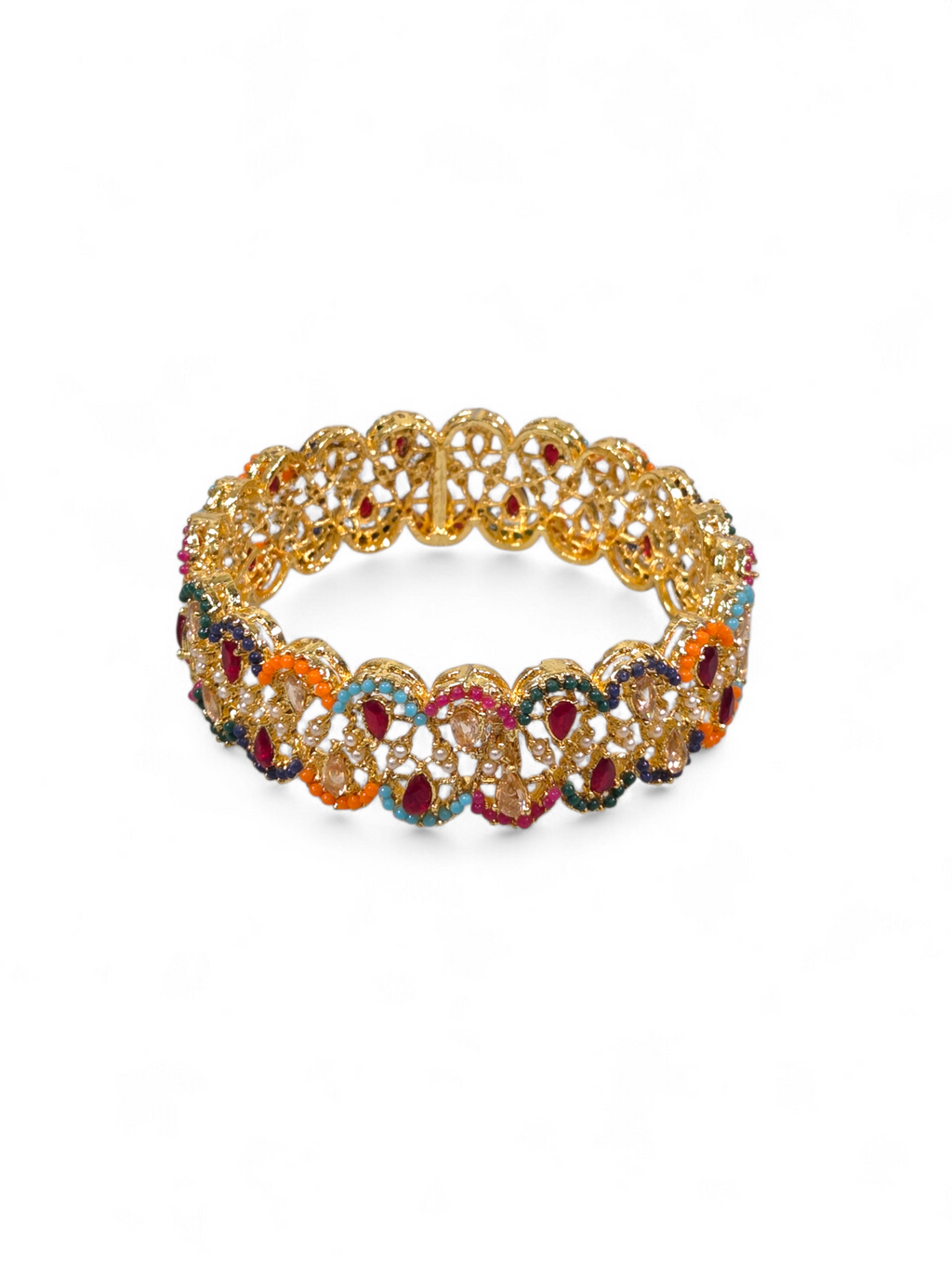 Bracelete Folheado Semi Joia Dourada #1072