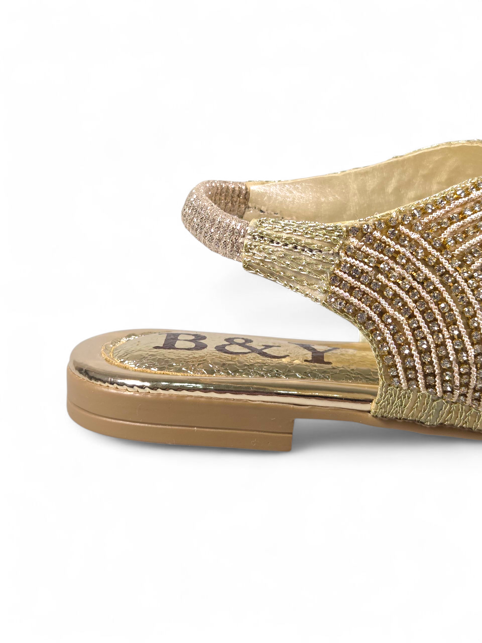 Sandália 6014 Dourado Sem Salto