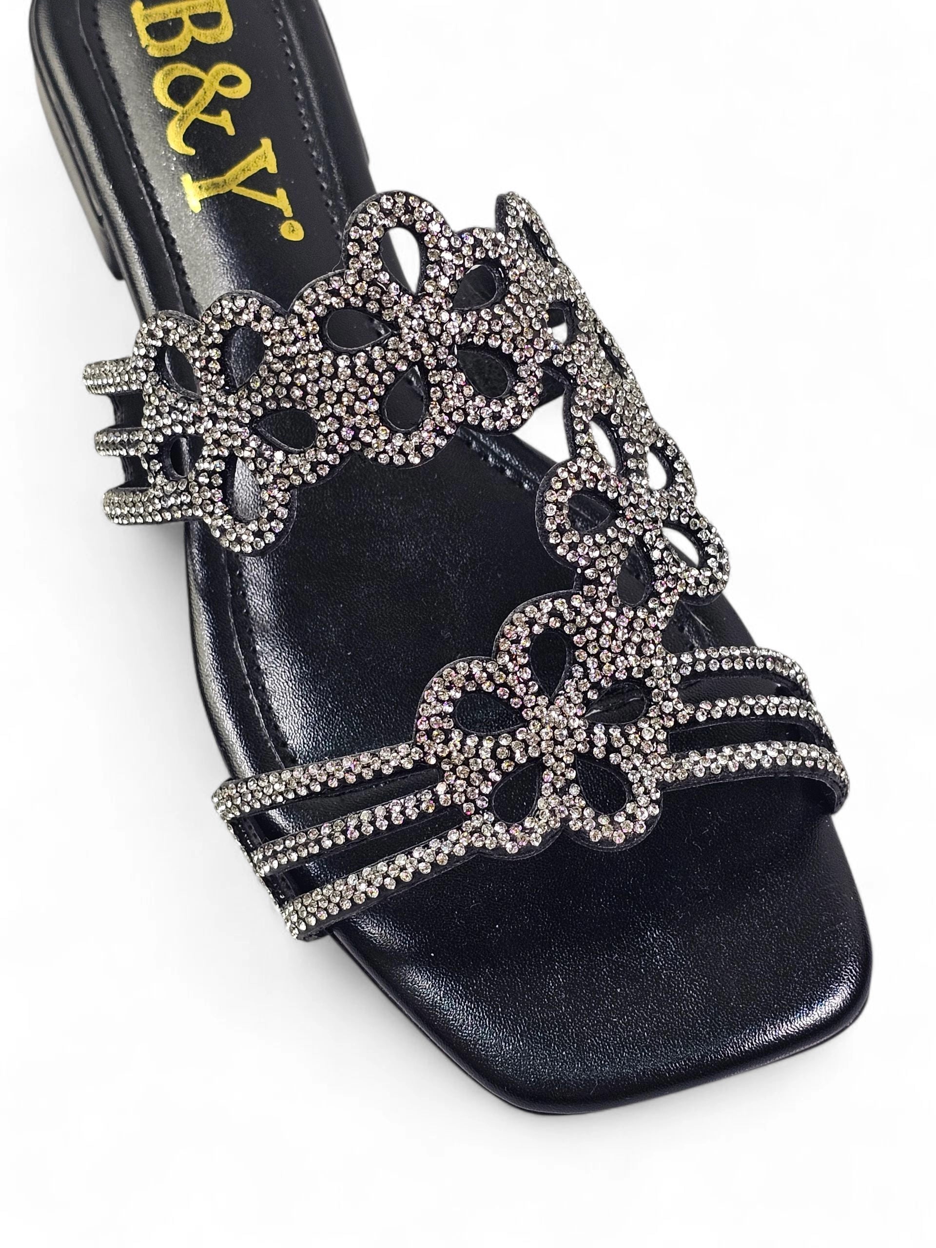 Tamanco 3001 Preto Salto Baixo