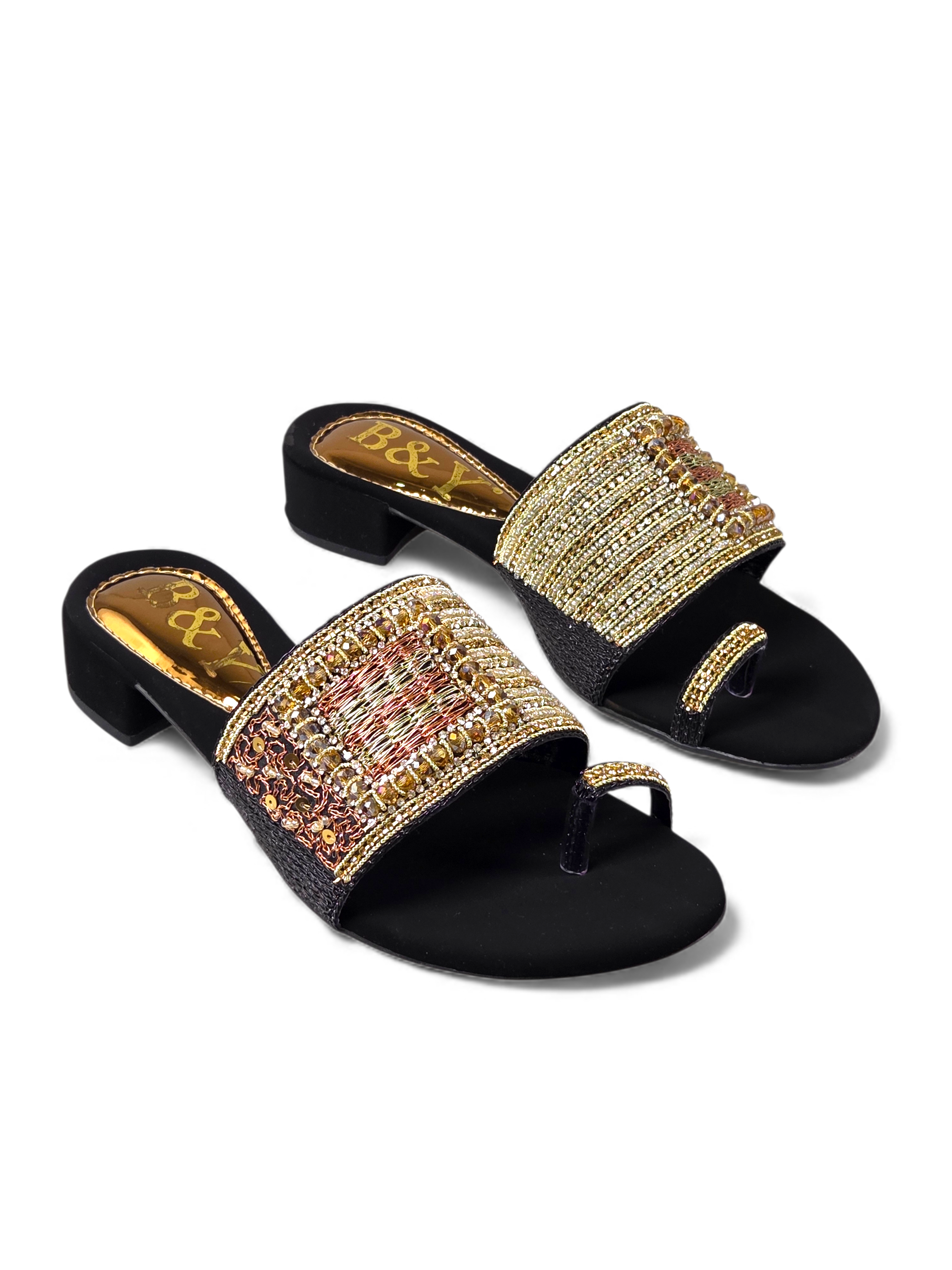 Tamanco 9434 Preto Salto Bloco