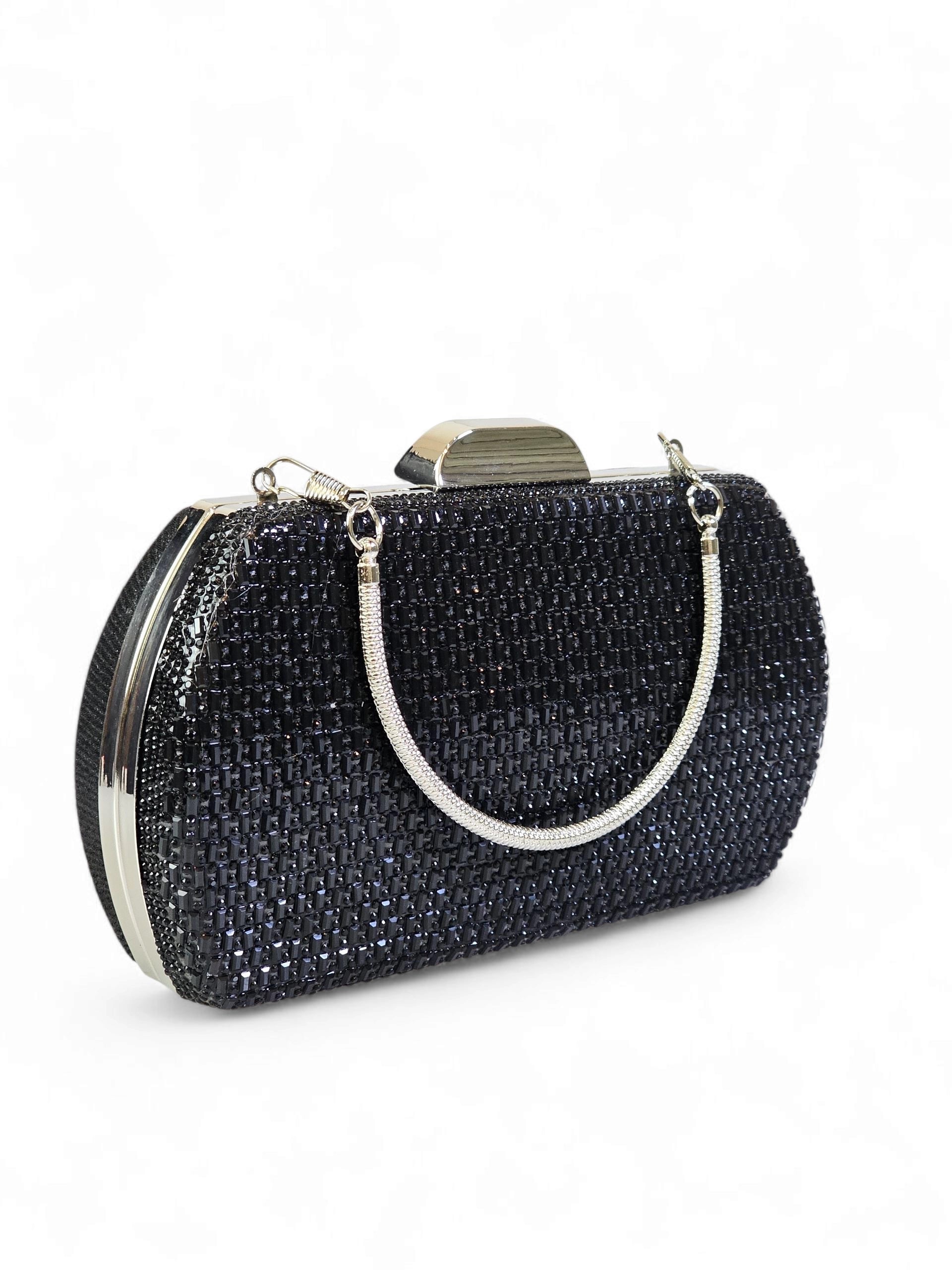 Bolsa Clutch Cristal Preto 1017