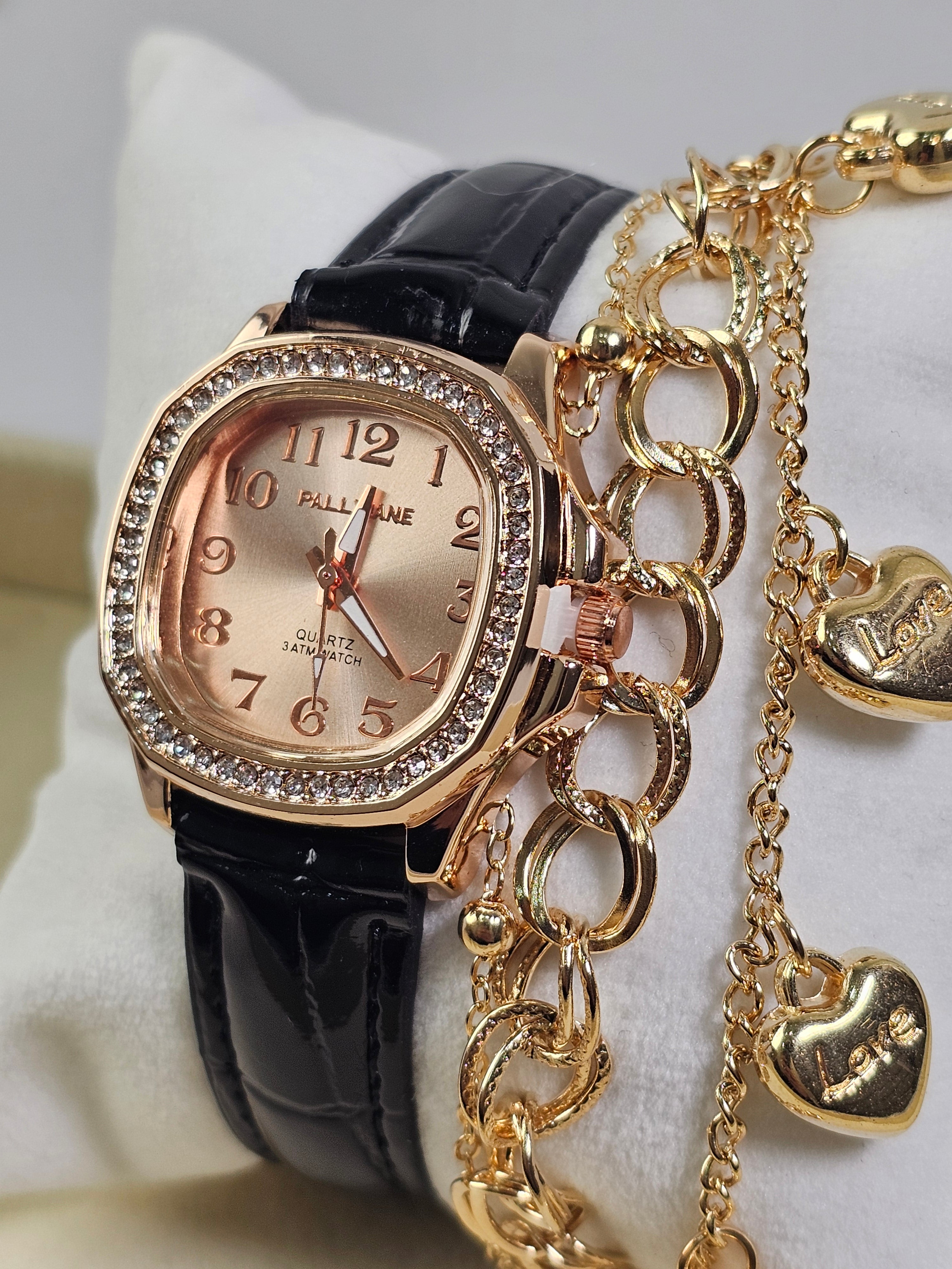 Relógio Prova d’Água com Pulseira Folheada 050