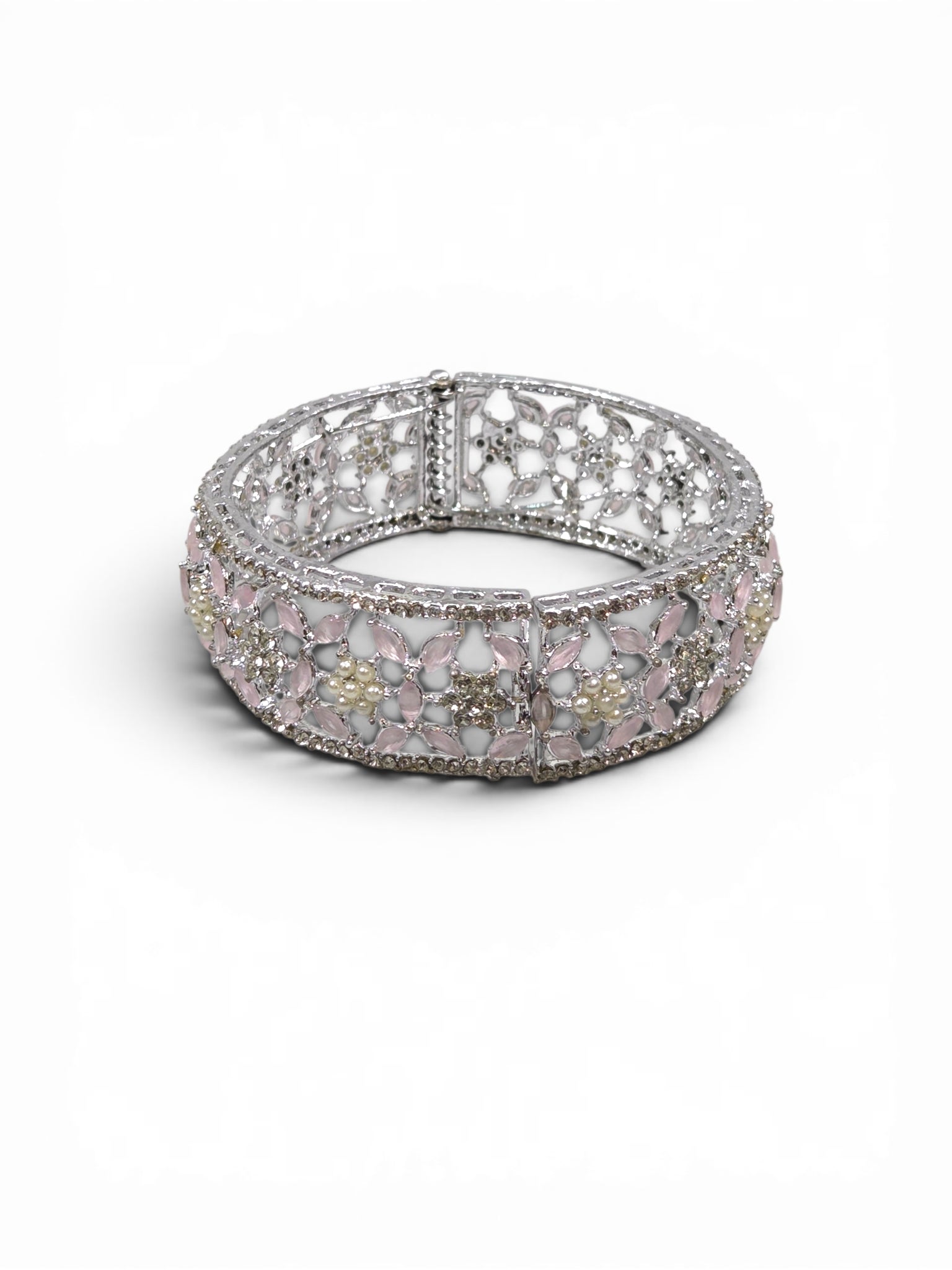 Bracelete Folheado Semi Joia Prata #1088