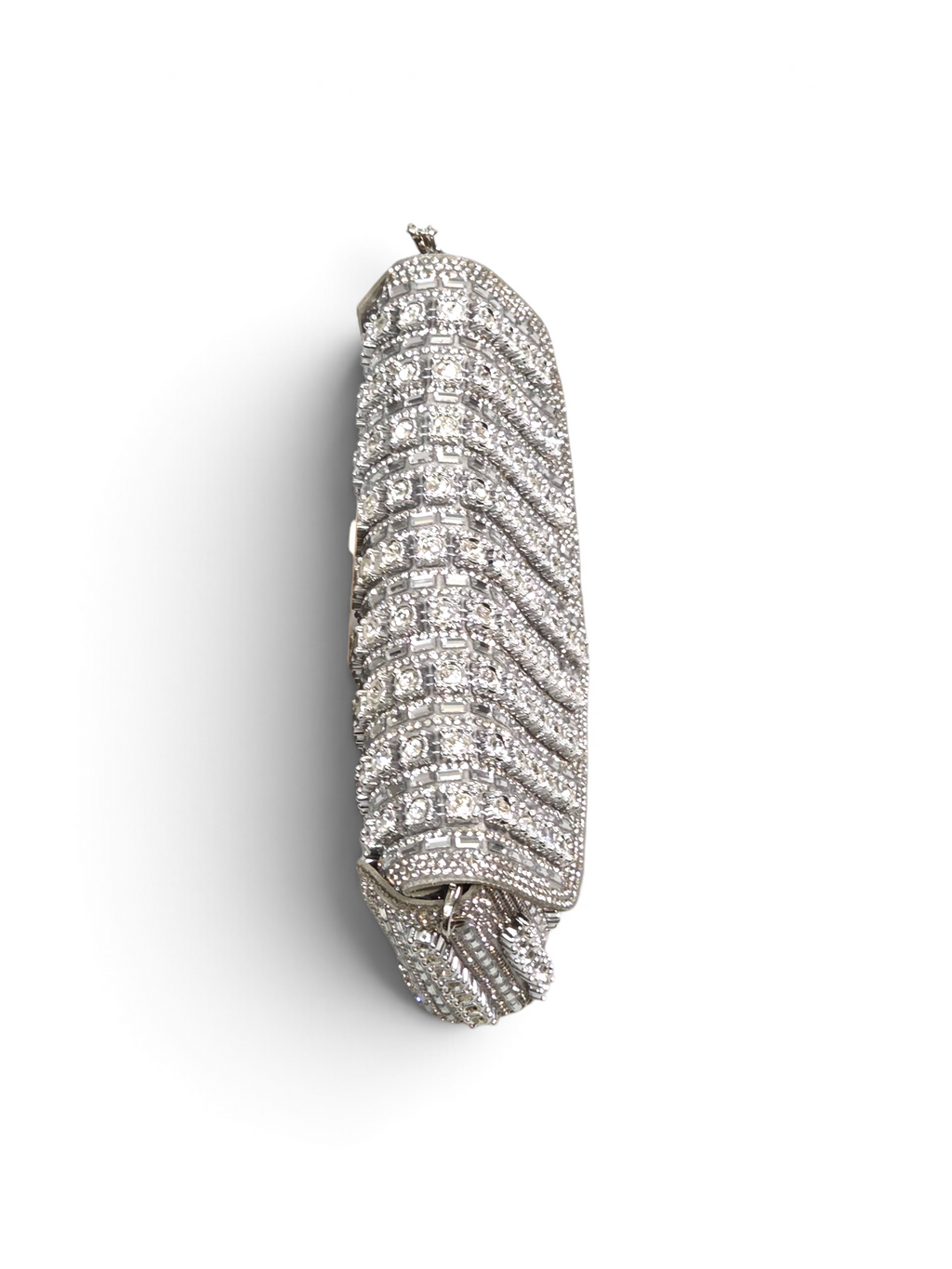 Carteira Royal Clutch Cristal Prata 1103