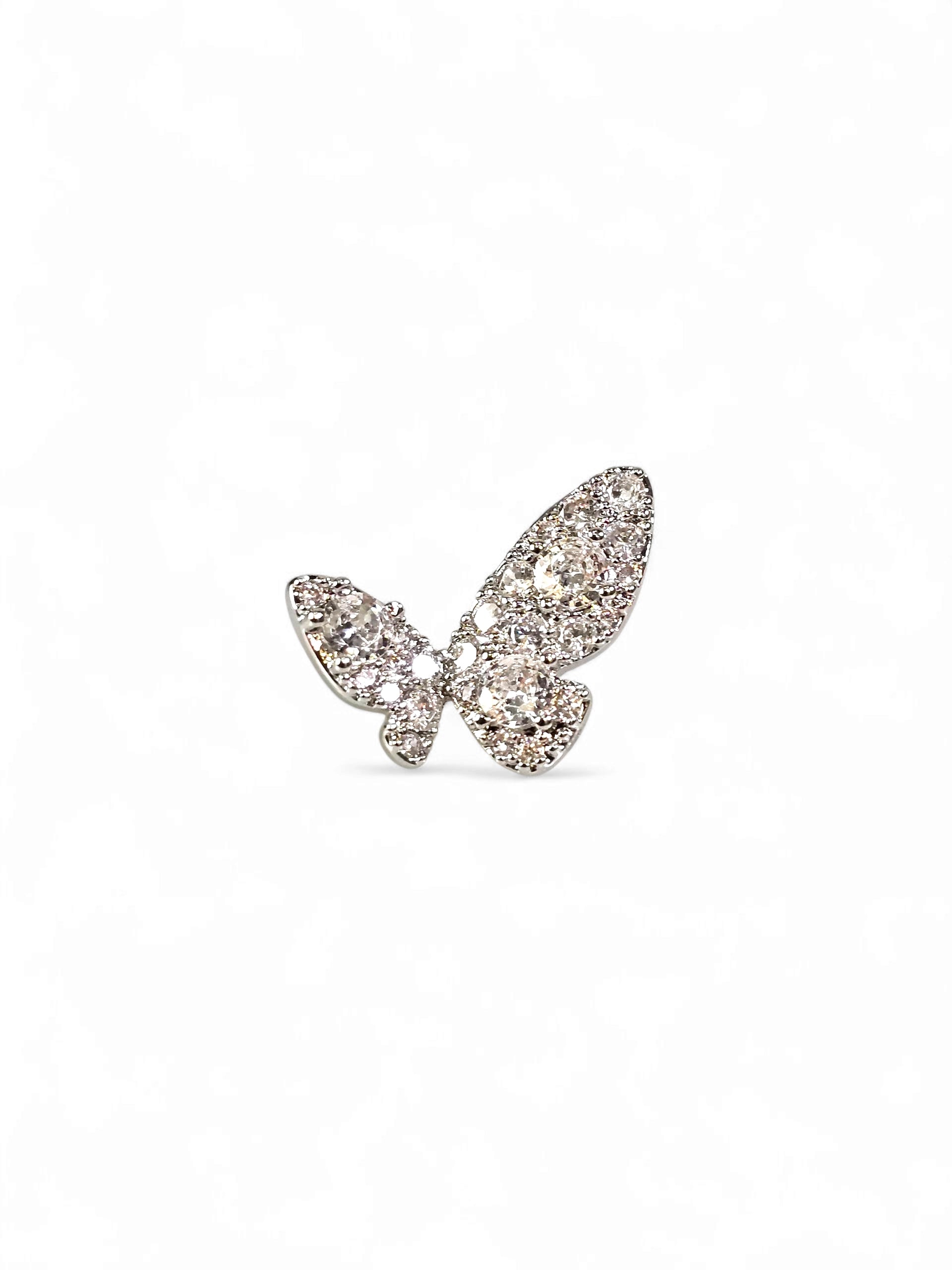 Brinco Zirconia Prata 004