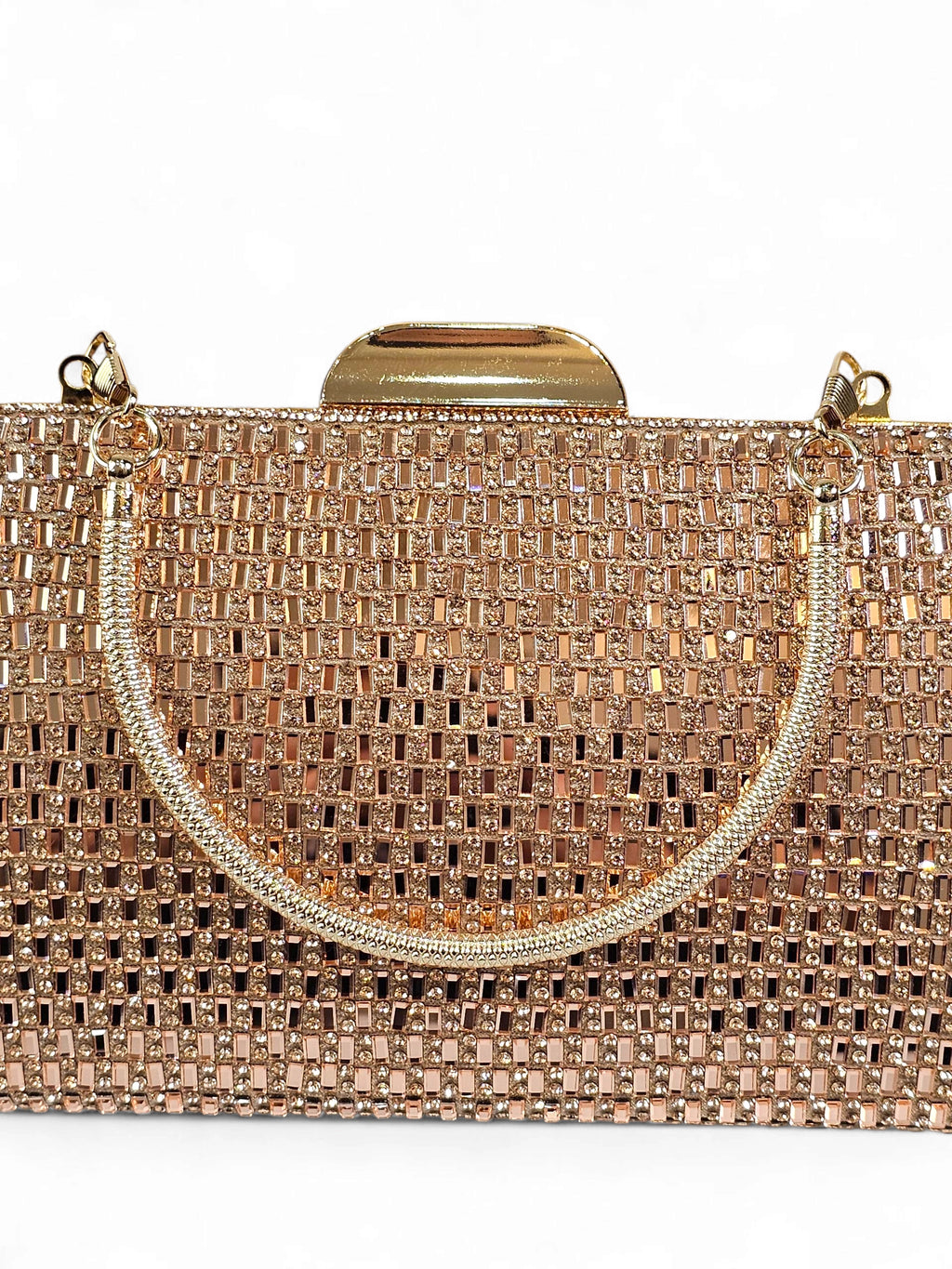 Bolsa Clutch Cristal Champagne 012