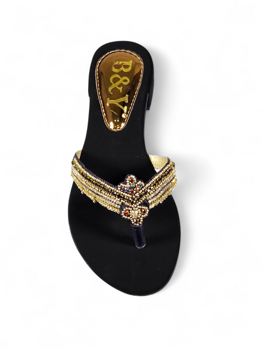 Chinelo 1057 Preto Veludo Salto Bloco