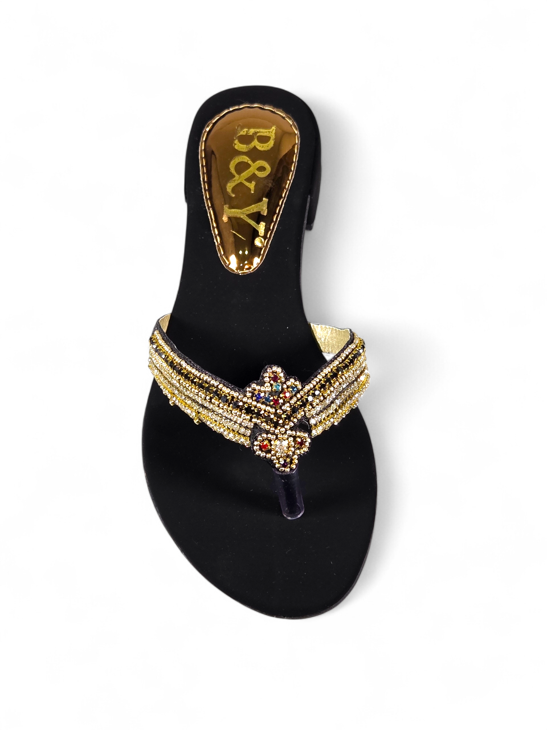 Chinelo 1057 Preto Veludo Salto Bloco