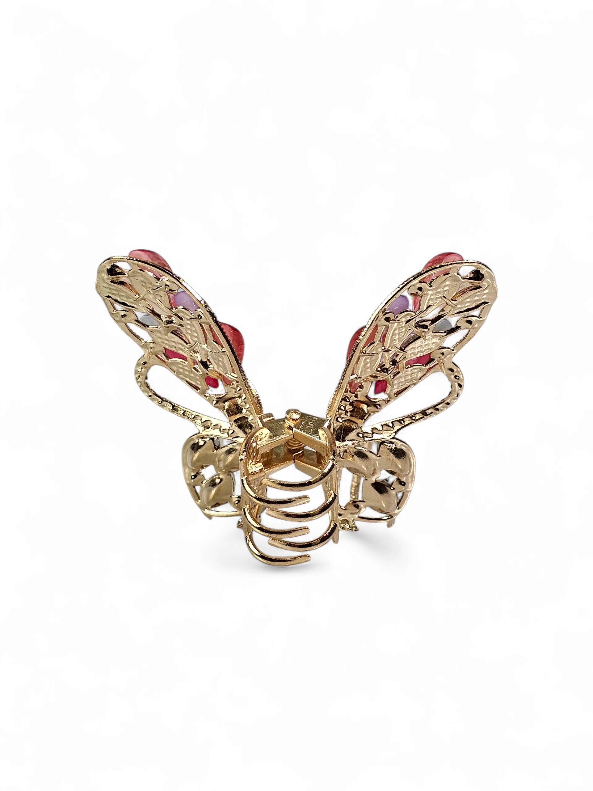 Prendedor Cristal Borboleta Grande 064