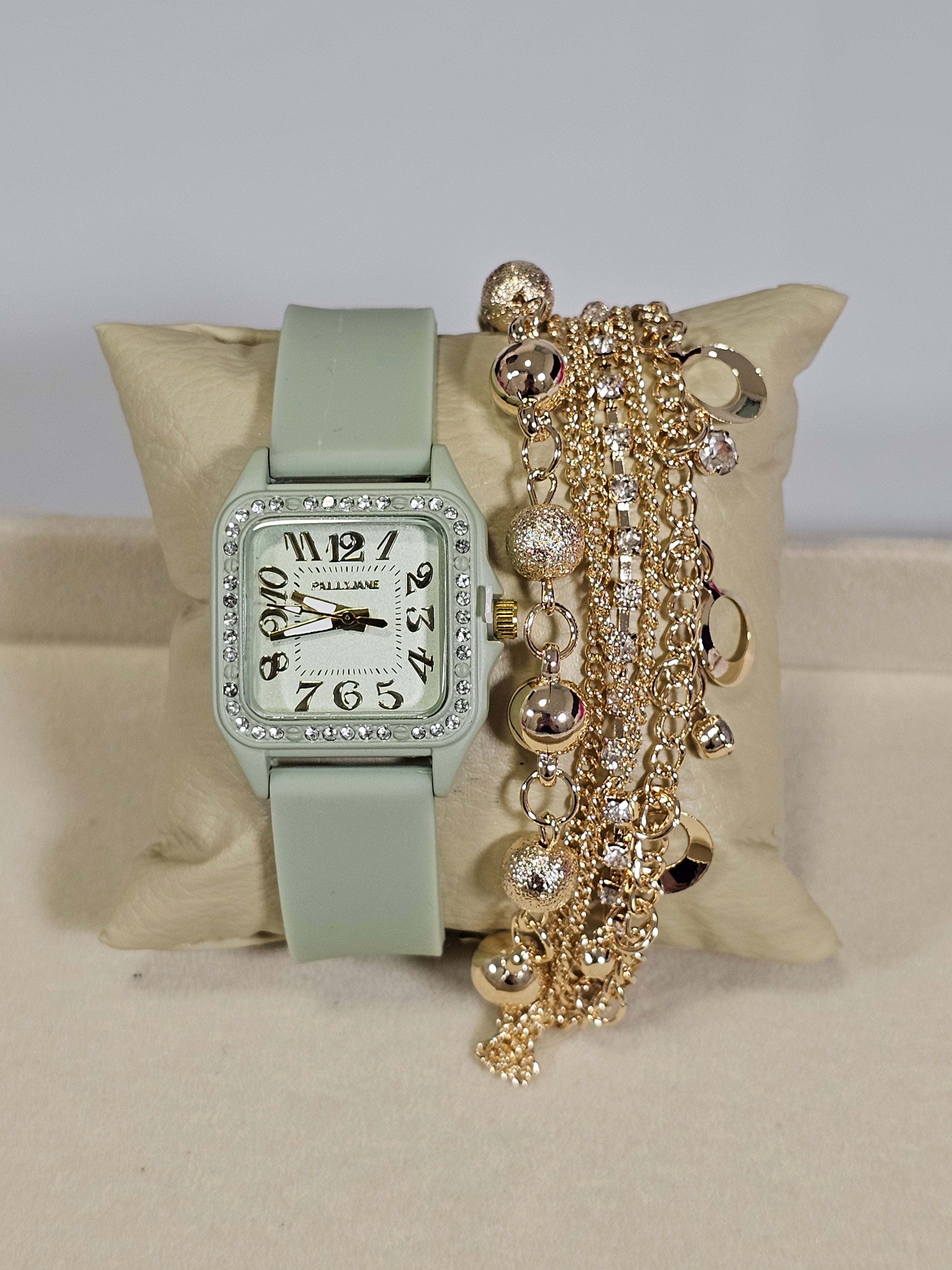 Relógio Prova d’Água com Pulseira Folheada 011