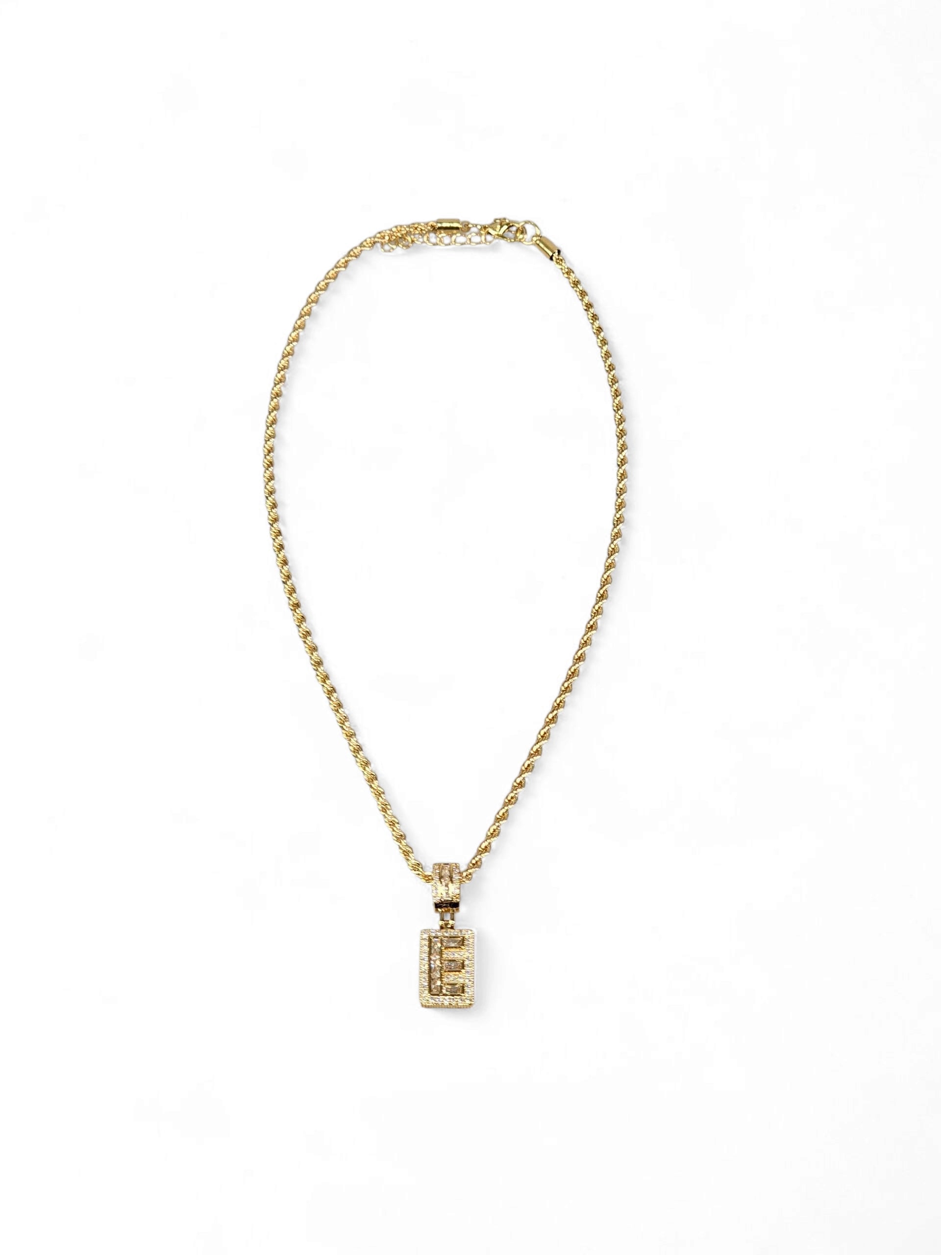 Colar Inicial (E) Zirconia