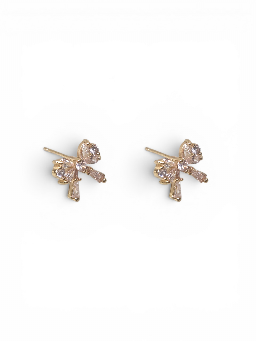 Brinco Cristal Zirconia Dourado #2039