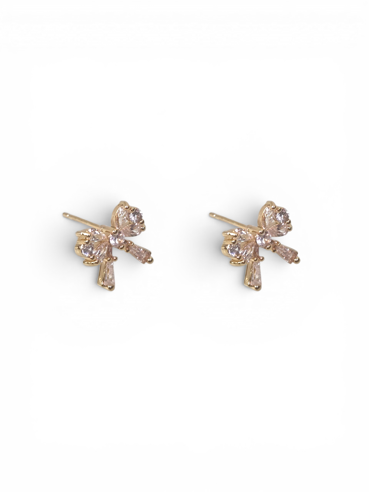 Brinco Cristal Zirconia Dourado #2039