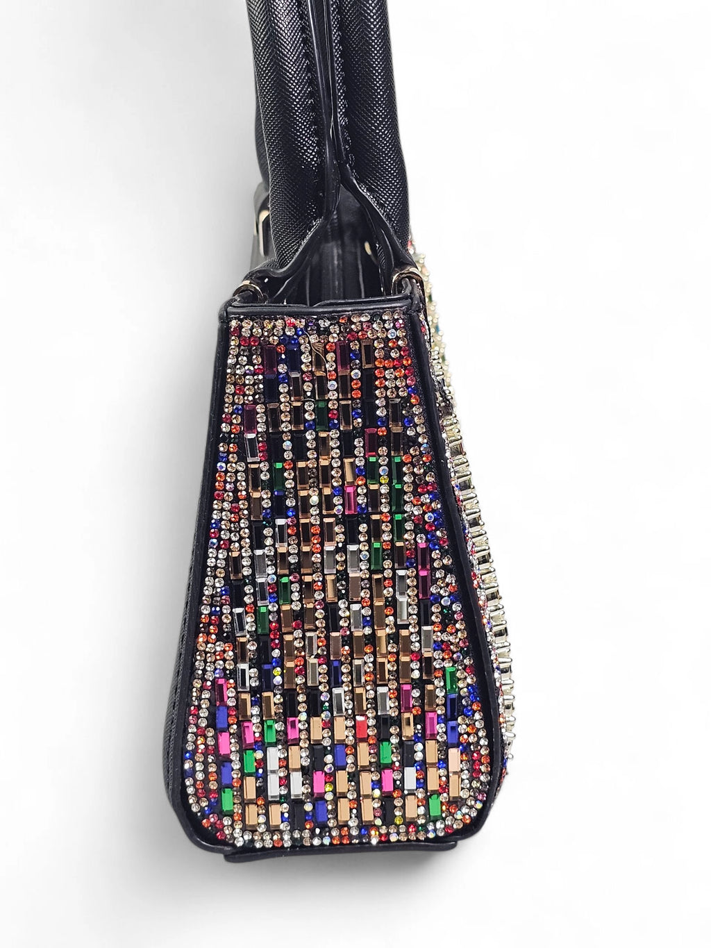 Bolsa Luxo Cristal Preto Colorido 1035