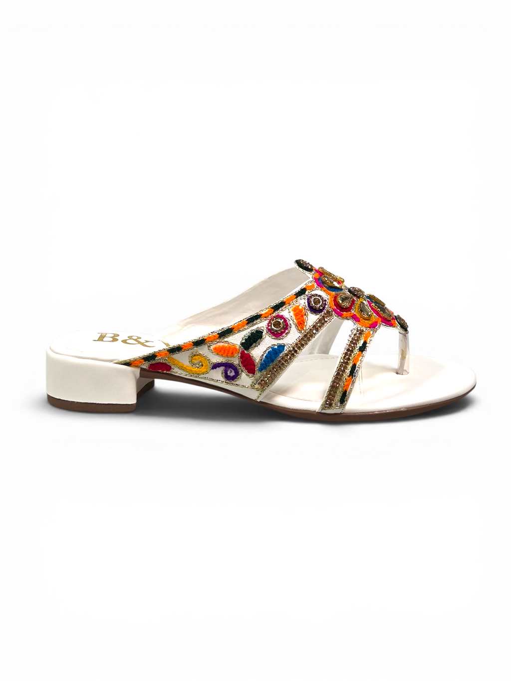 Chinelo 9818 Branco Salto Bloco