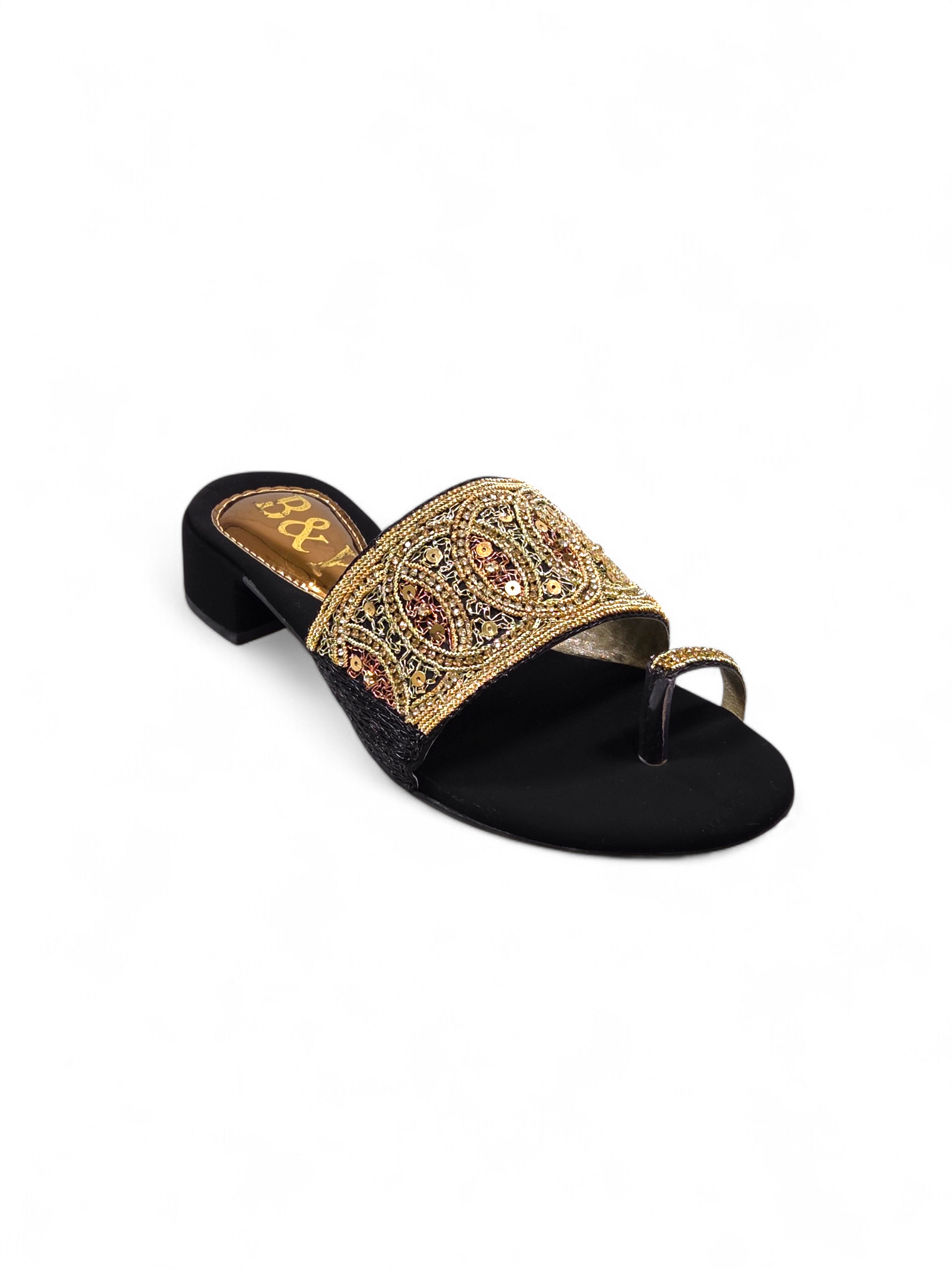 Tamanco 9436 Preto Salto Bloco 3 cm