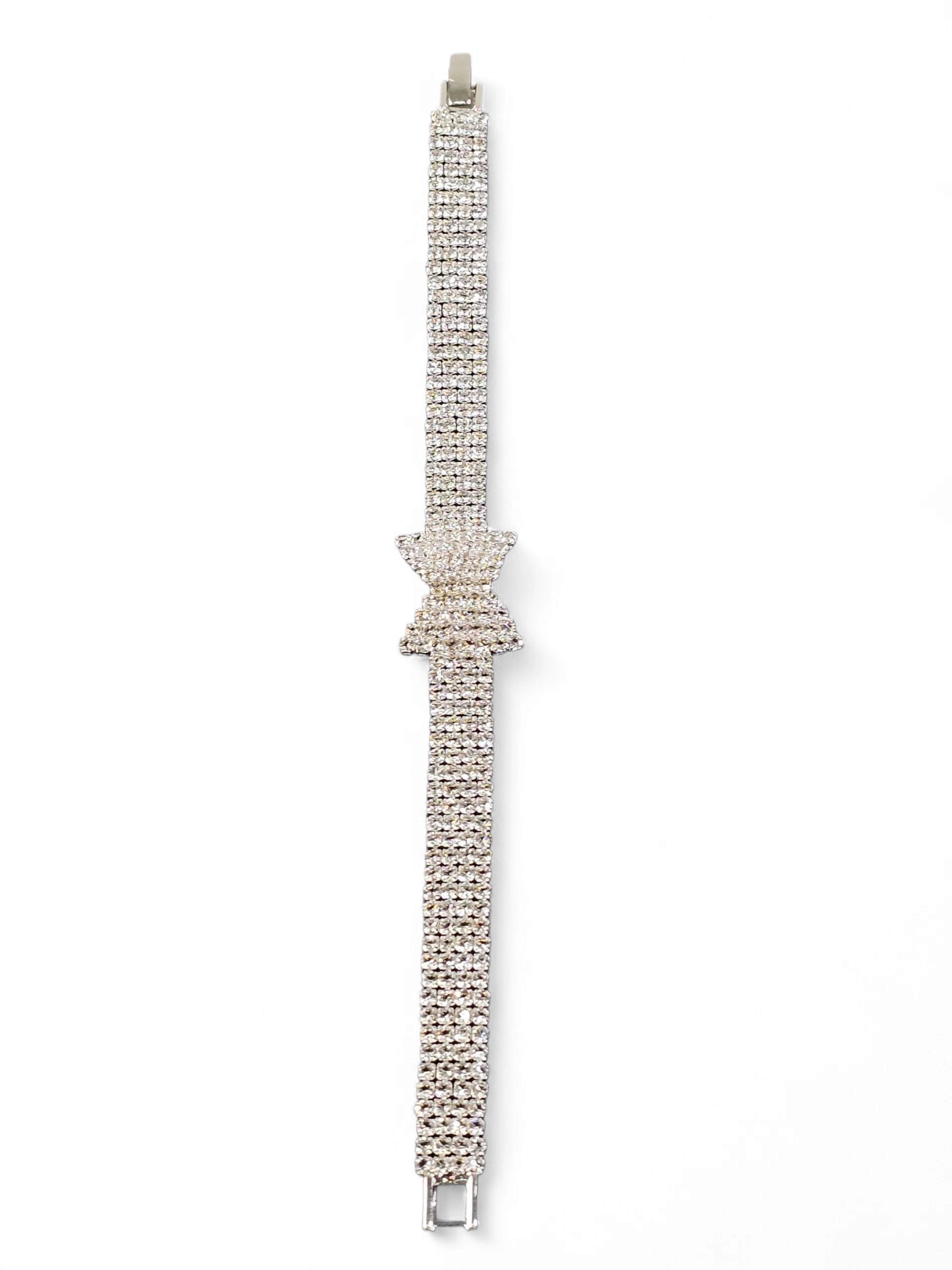 Pulseira Cristal Prata 008