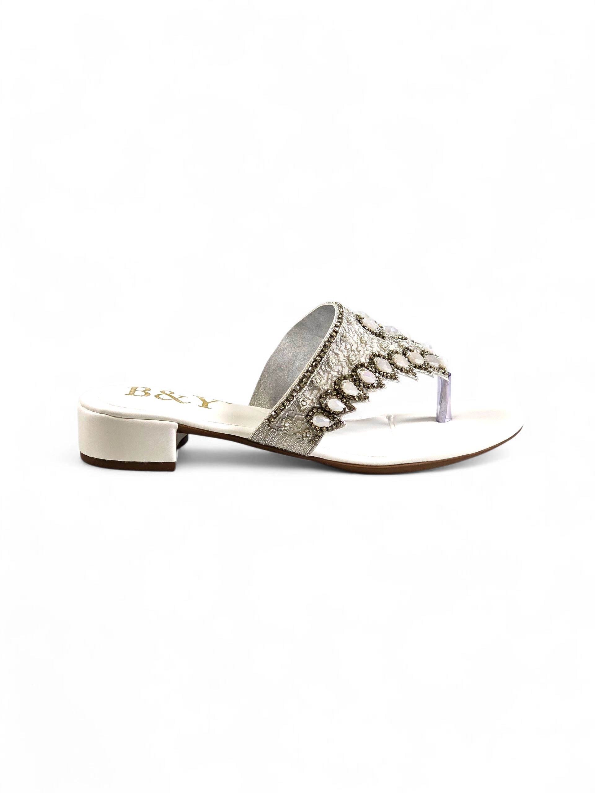 Chinelo 9763 Branco Salto Bloco