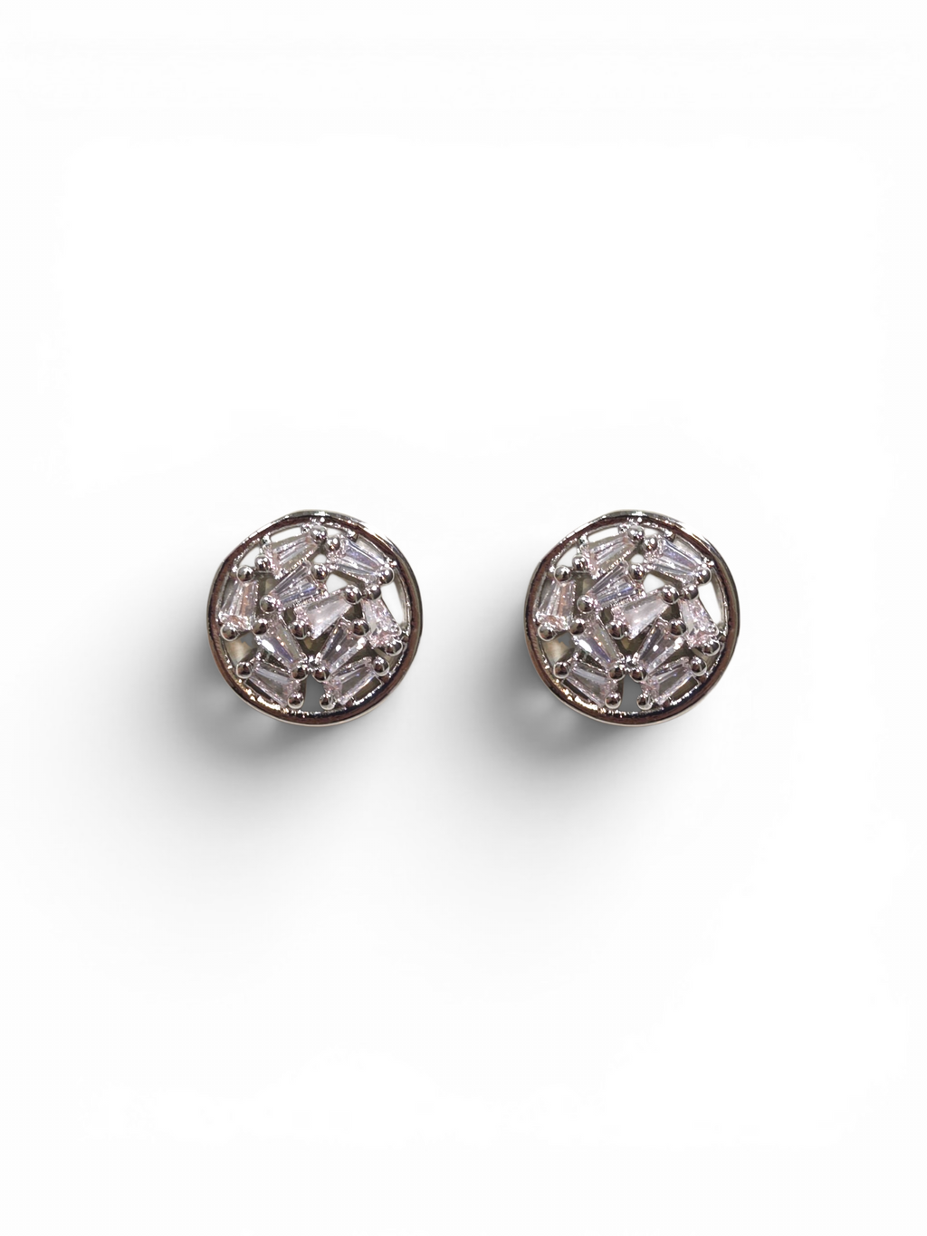 Brinco Cristal Zirconia Prata #2032