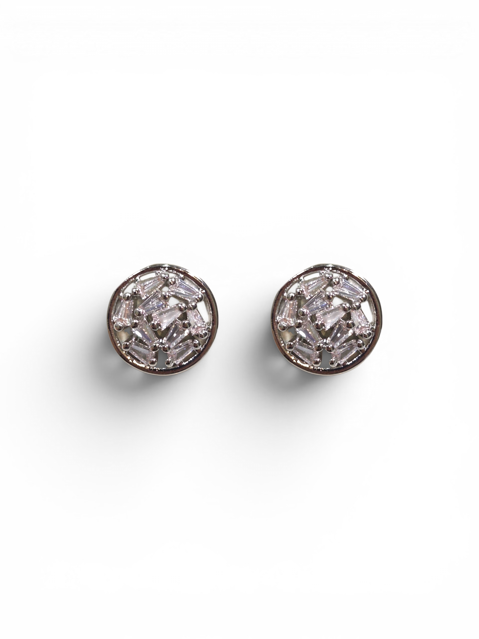 Brinco Cristal Zirconia Prata #2032