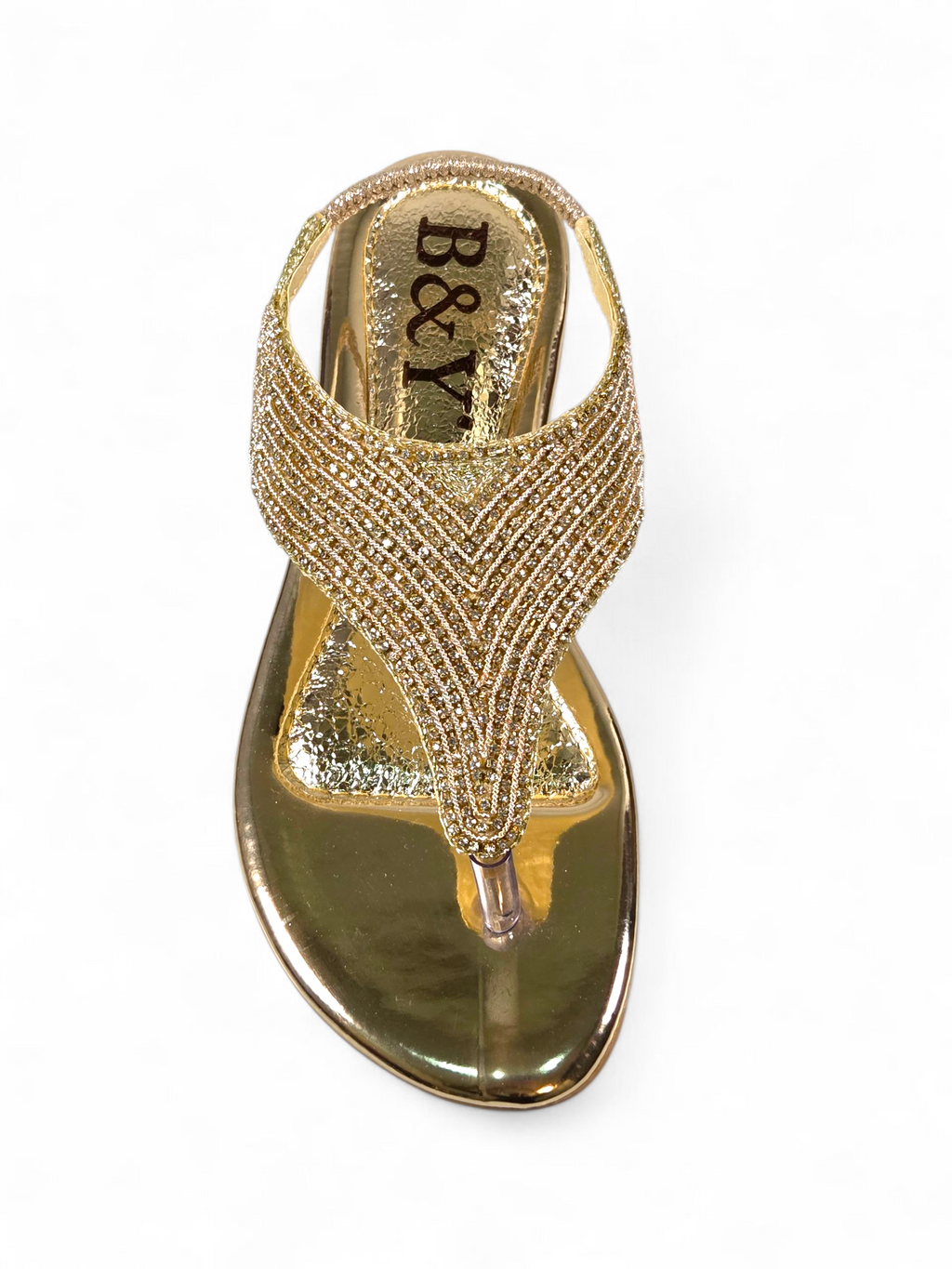 Sandália 6014 Dourado Sem Salto