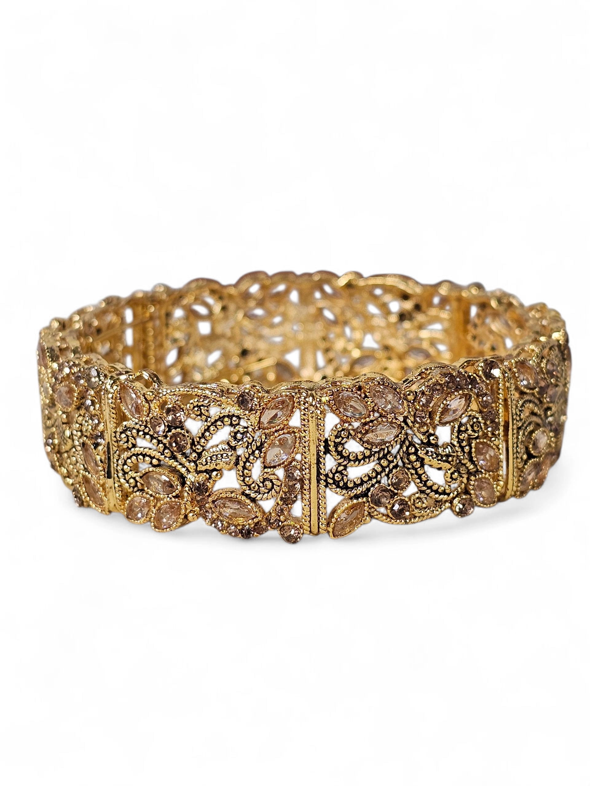 Bracelete Dourado Semi Joia 014