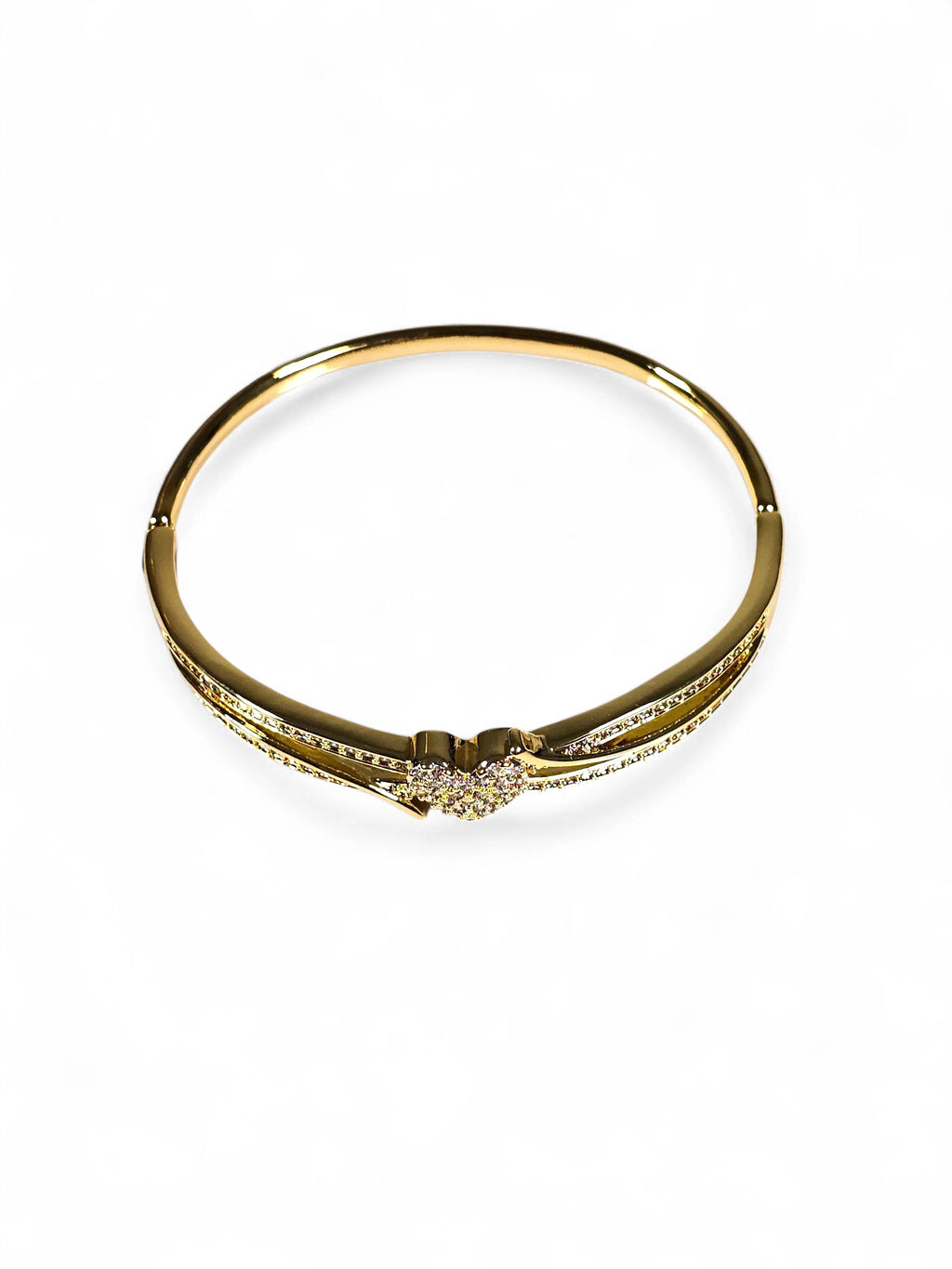Pulseira Cristal Zirconia Dourada 019