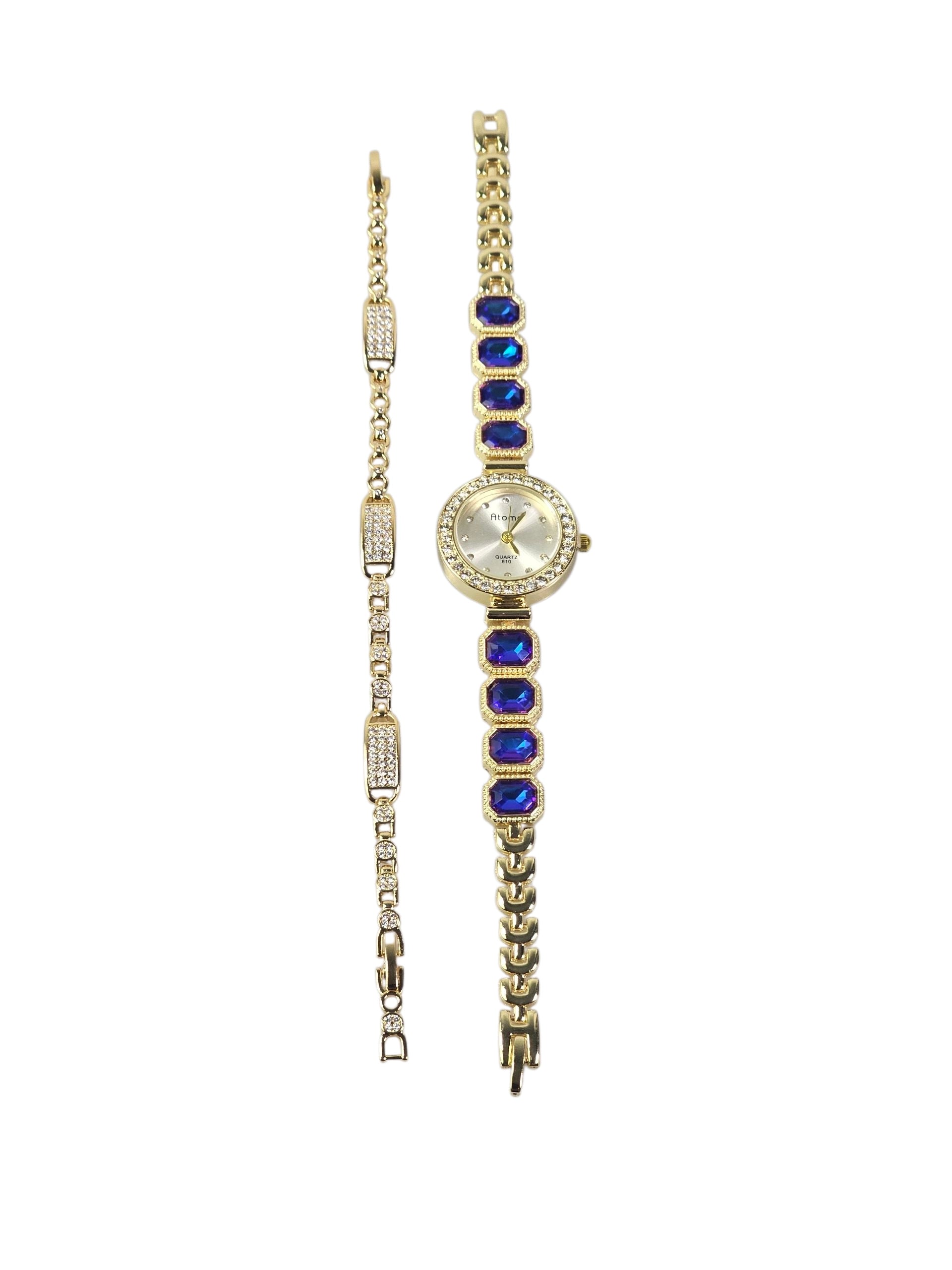 Relógio Prova d’Água com Pulseira Folheada Ouro 056
