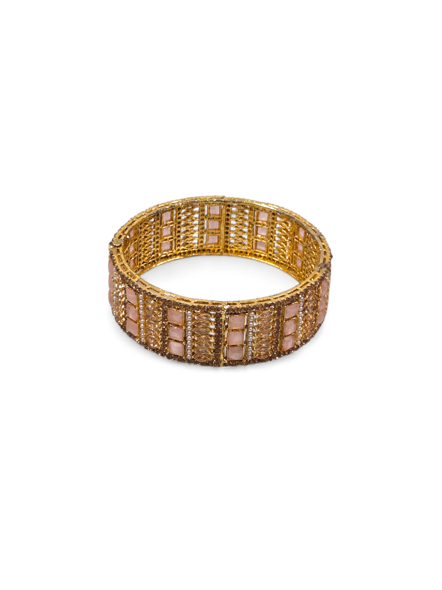 Bracelete Folheado Semi Joia Dourada #1061