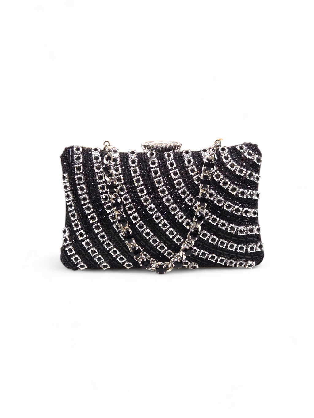 Bolsa Clutch Cristal Preto 1053