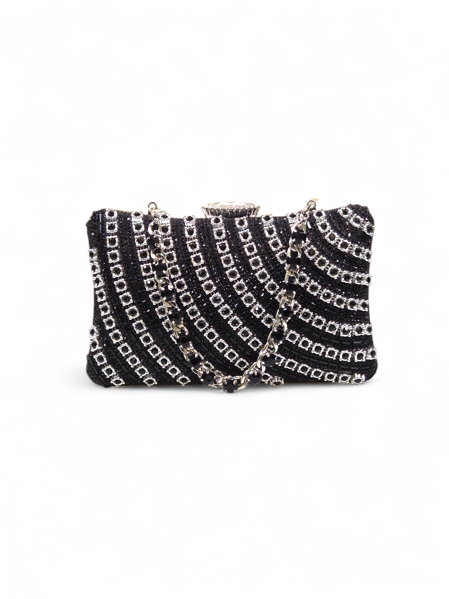Bolsa Clutch Cristal Preto 1053