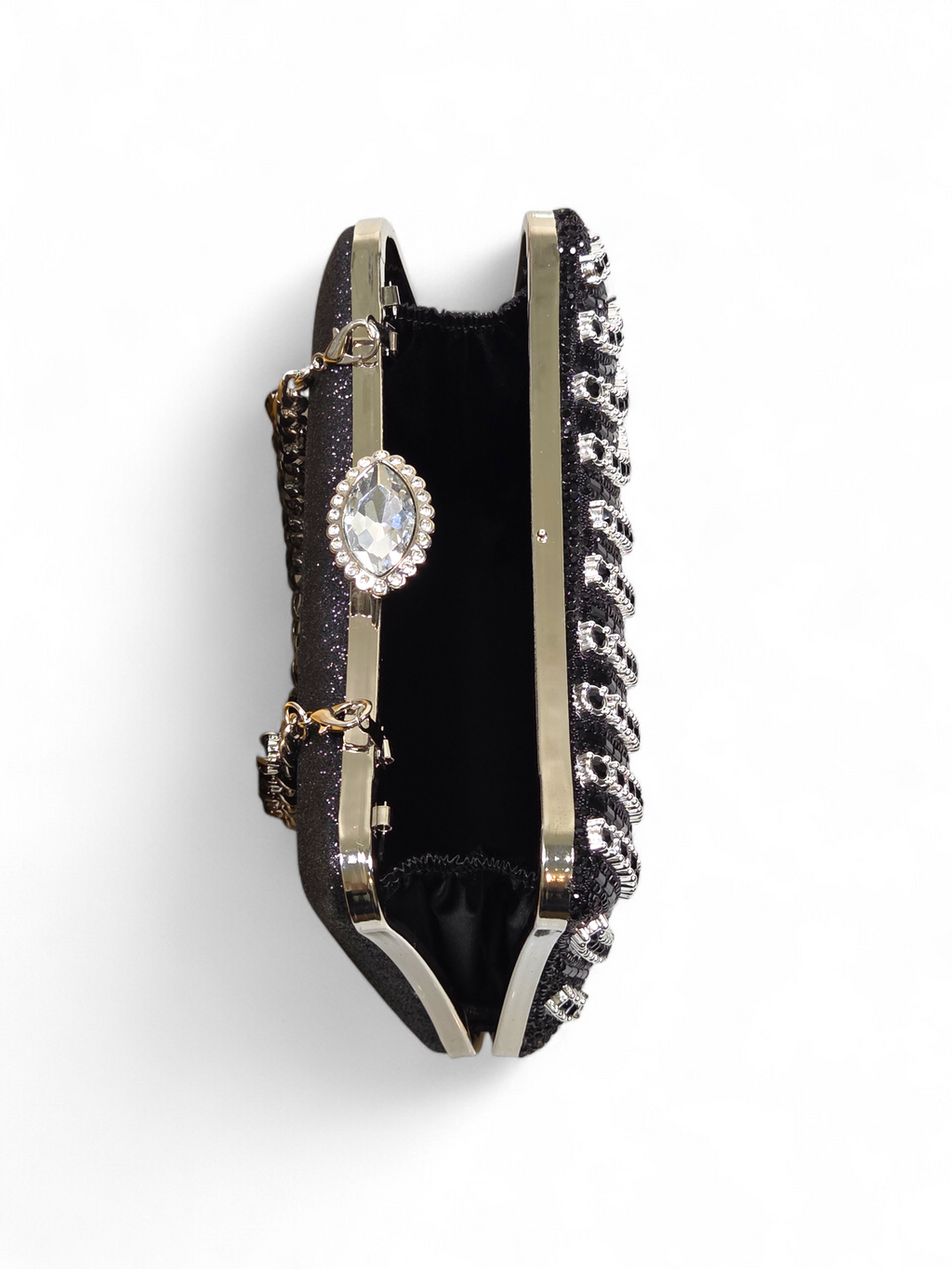 Bolsa Clutch Cristal Preto 1053