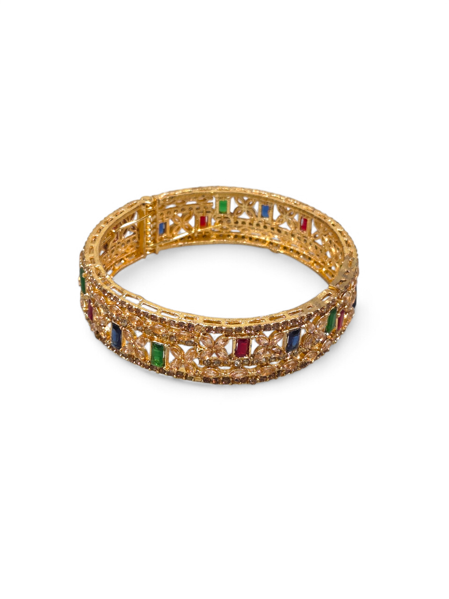 Bracelete Folheado Semi Joia Dourada #1069