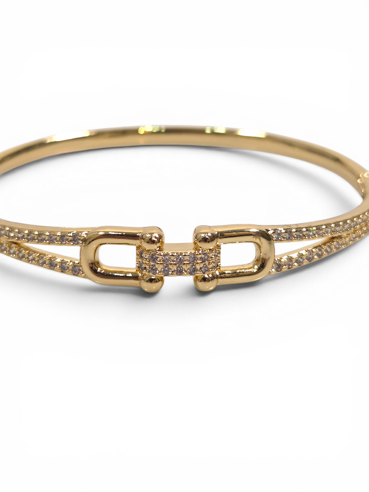 Pulseira Cristal Zirconia Dourado 2010