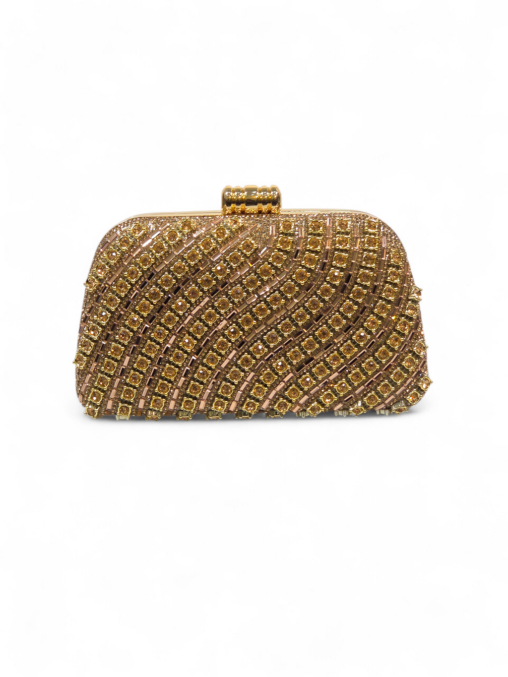 Bolsa Stella Clutch Cristal Champagne 1061