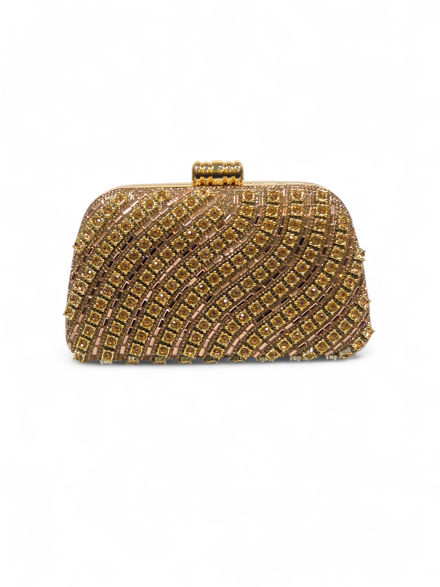Bolsa Stella Clutch Cristal Champagne 1061