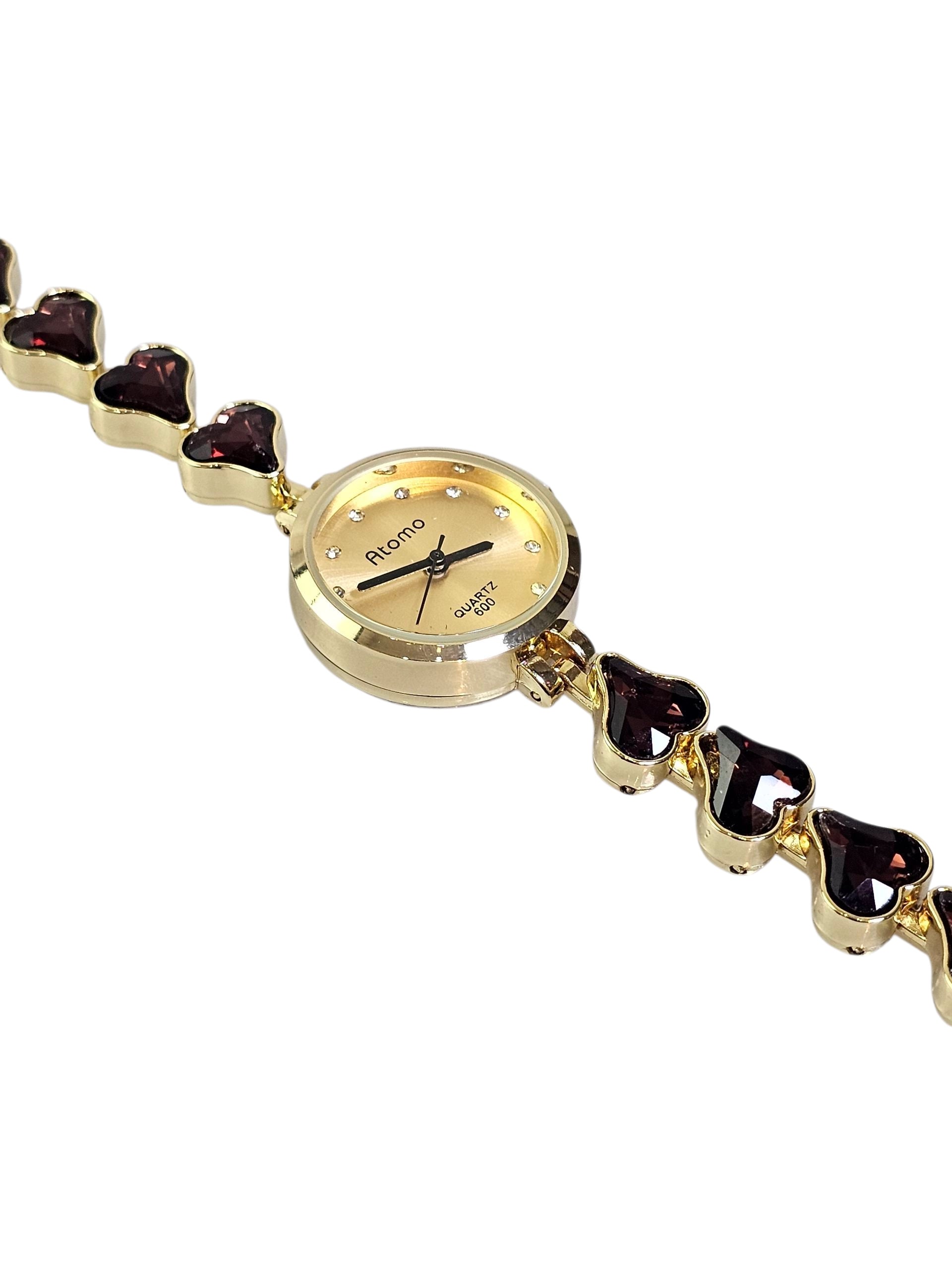 Relógio Prova d’Água com Pulseira Folheada 033