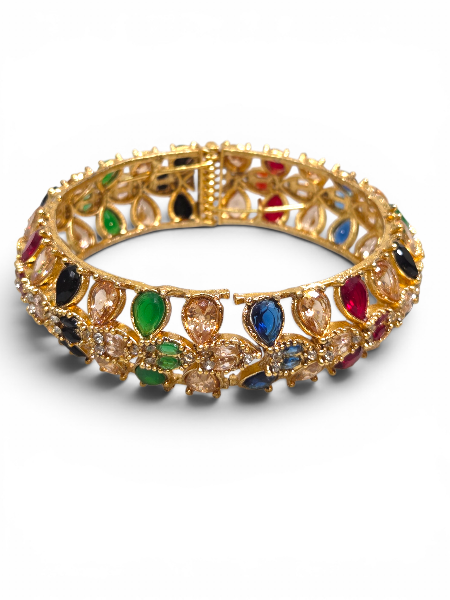 Bracelete Folheado Semi Joia Dourado #2035