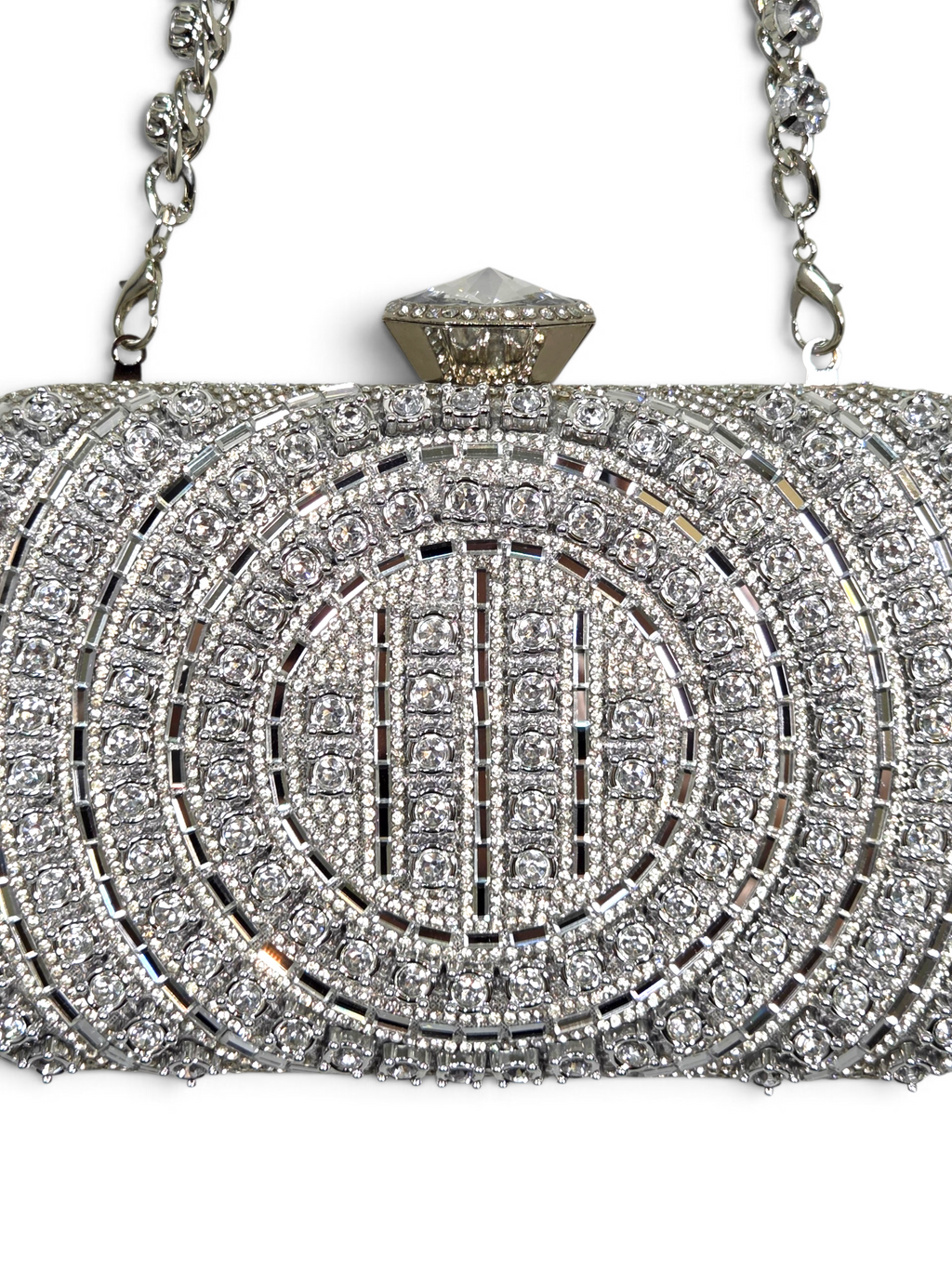 Bolsa Classic Clutch Cristal Prata 1098