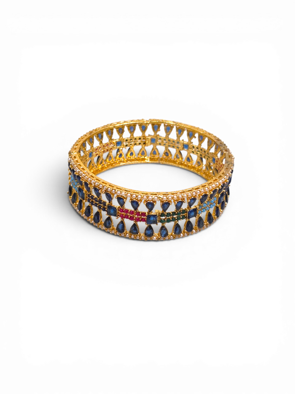 Bracelete Folheado Semi Joia Dourado #2001