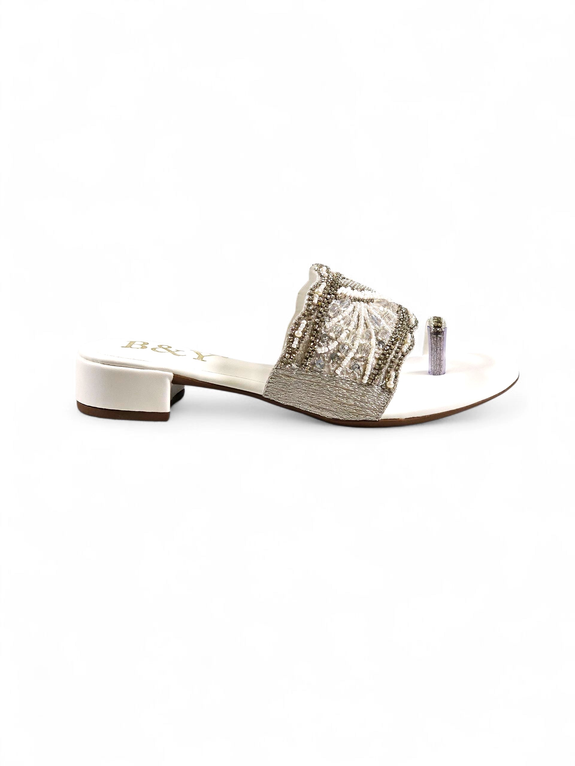 Tamanco 9431 Branco Salto Bloco