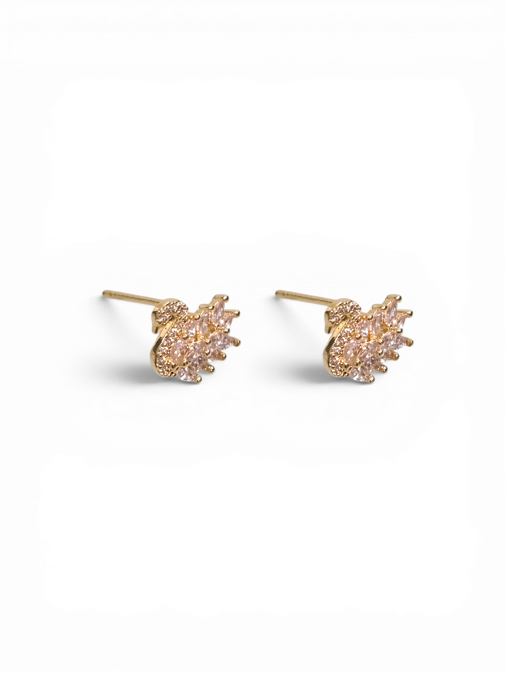Brinco Cristal Zirconia Dourada #2030