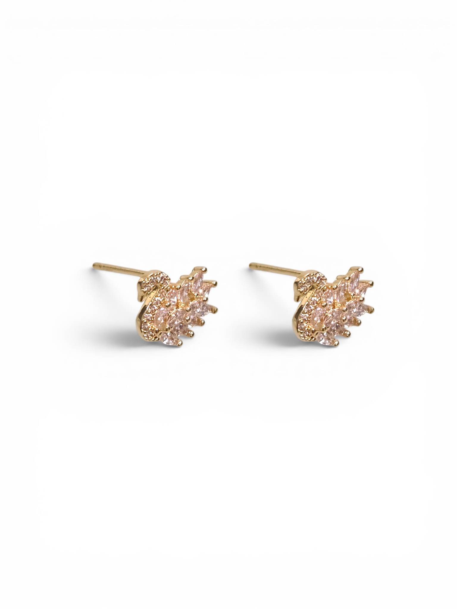 Brinco Cristal Zirconia Dourada #2030