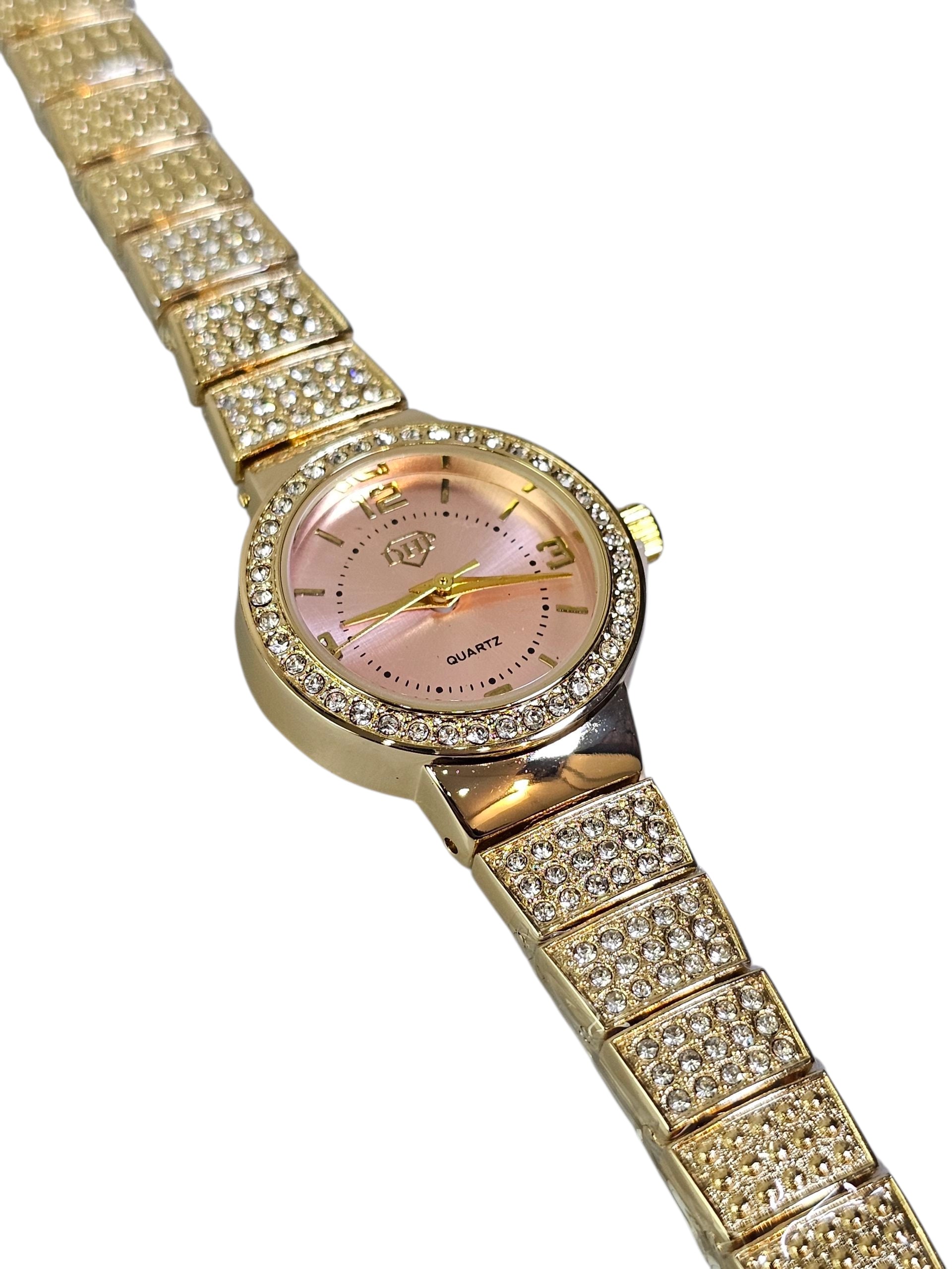 Relógio Prova d’Água com Pulseira Folheada 036