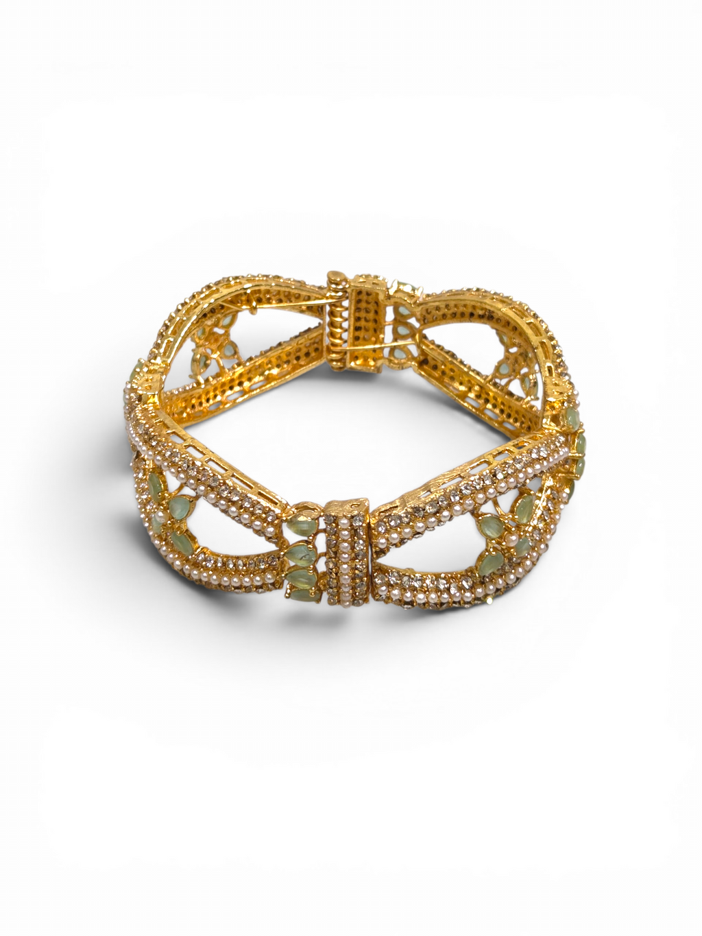Bracelete Folheado Semi Joia Dourado #2029